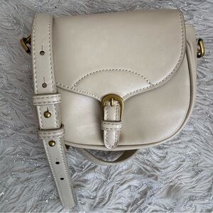 Mango Beige Women’s Faux Leather Small Crossbody Bag